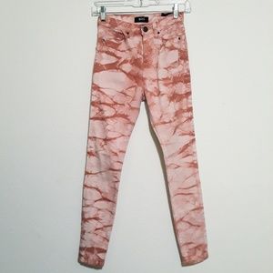 BDG Pink Marble High Rise Twig Ankle Jeans Size 26